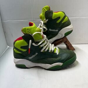 Reebok Shaq Attaq “Ghost of Christmas Present” Grinch Pump mens 12  need insole